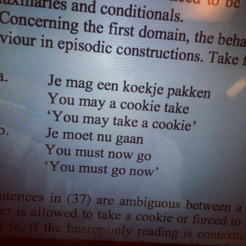 Van het artikel mag ik een koekje.