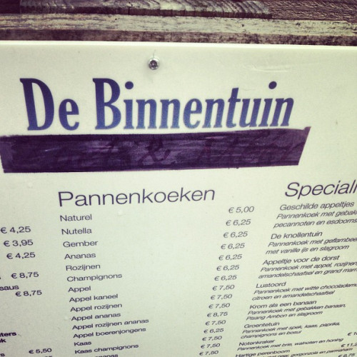 Bij nader inzien was "Zoet & meer" toch niet dé slagzin voor het Zoetermeerse pannenkoekenrestaurant. Gelukkig was daar de stift.